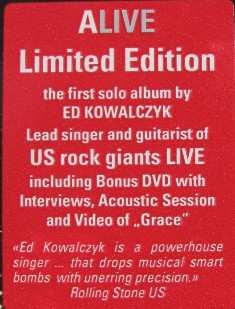 CD/DVD Ed Kowalczyk: Alive LTD