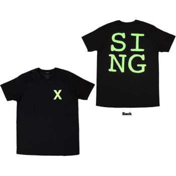 Merce Ed Sheeran: Ed Sheeran Unisex T-shirt: Multiply Pocket - Sing (back Print) (small) S