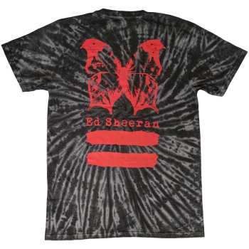 Merce Ed Sheeran: Ed Sheeran Unisex T-shirt: Red Equals Butterfly (back Print & Wash Collection) (small) S