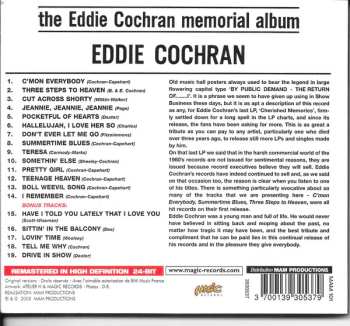 CD Eddie Cochran: The Eddie Cochran Memorial Album