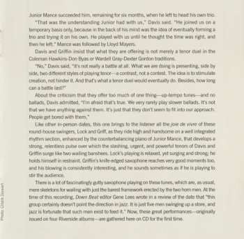 2CD The Eddie Davis-Johnny Griffin Quintet: “Live” At Minton’s Playhouse In New York City