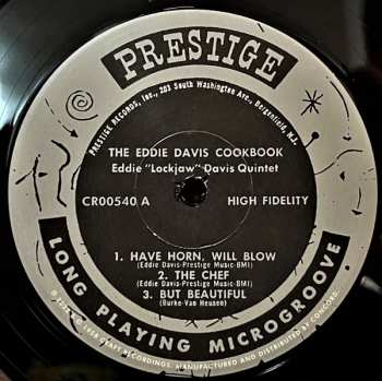 4LP/Set di cofanetti Eddie "Lockjaw" Davis: Cookin' With Jaws And The Queen: The Legendary Prestige Cookbook Albums LTD