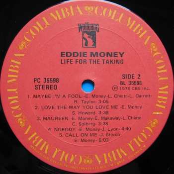 LP Eddie Money: Life For The Taking