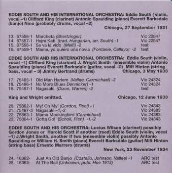 CD Eddie South: Black Gypsy (The Complete Victor, Gramophone, And ARC Recordings, 1927-1934)