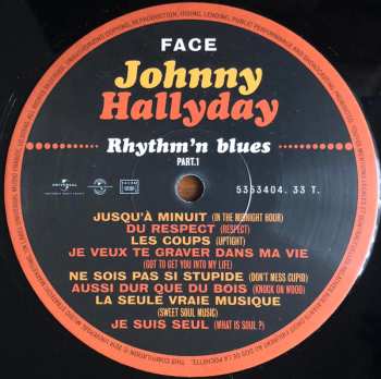 LP Johnny Hallyday: Rhythm'n Blues Part.1