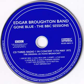 4CD/Set di cofanetti The Edgar Broughton Band: Gone Blue - The BBC Sessions