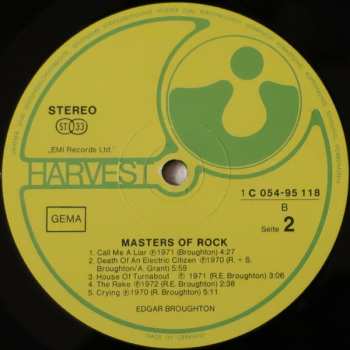 LP The Edgar Broughton Band: Masters Of Rock