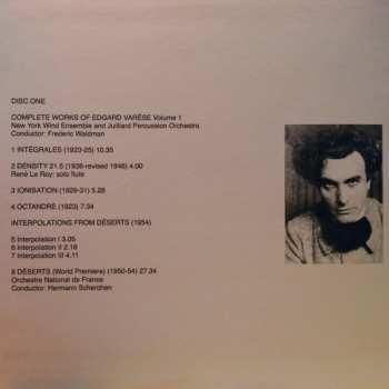 3CD/Set di cofanetti Edgard Varèse: Complete Works Of Edgard Varèse, Volume 1