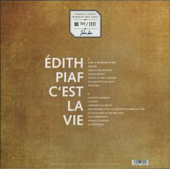 LP Edith Piaf: C'est La Vie LTD | NUM | CLR