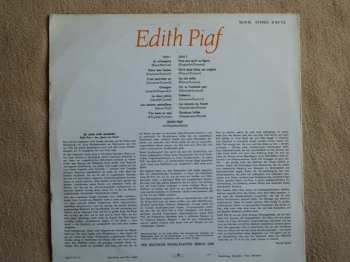LP Edith Piaf: Edith Piaf