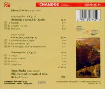 CD Richard Hickox: Symphony No. 8, "Hommage à Teilhard de Chardin" / Ode To The Queen / Symphony No. 5