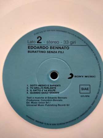 LP Edoardo Bennato: Burattino Senza Fili  CLR | LTD | NUM