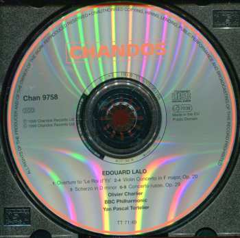 CD BBC Philharmonic: Concerto Russe / Violin Concerto / Overture To  'Le Roi D'Ys' / Scherzo In D Minor