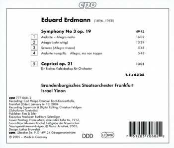 CD Brandenburgisches Staatsorchester Frankfurt: Symphony No 3 • Capricci