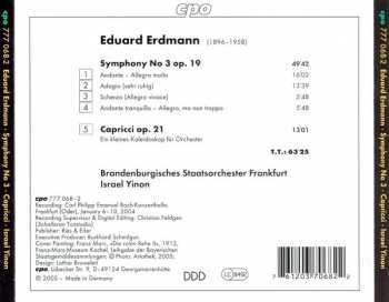 CD Brandenburgisches Staatsorchester Frankfurt: Symphony No 3 • Capricci