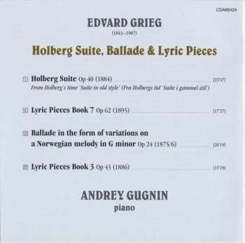 CD Edvard Grieg: Holberg Suite, Ballade & Lyric Pieces