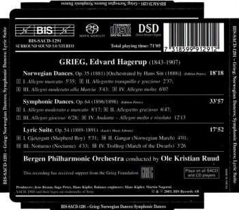 SACD Edvard Grieg: Norwegian Dances; Symphonic Dances; Lyric Suite