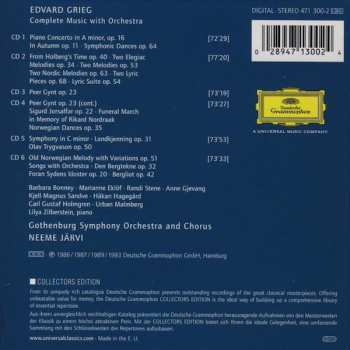 6CD/Set di cofanetti Edvard Grieg: Complete Music With Orchestra