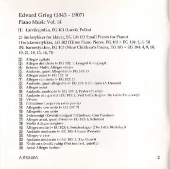 CD Edvard Grieg: Piano Music Vol. 14