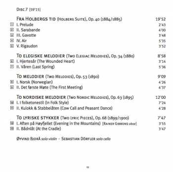 8CD/Set di cofanetti Edvard Grieg: The Complete Orchestral Music
