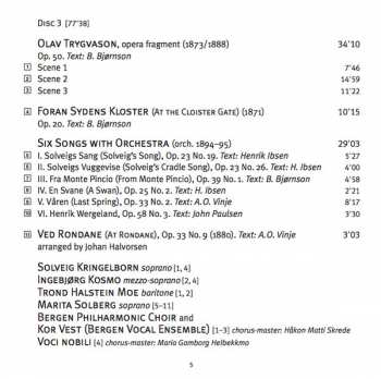 8CD/Set di cofanetti Edvard Grieg: The Complete Orchestral Music
