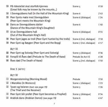 8CD/Set di cofanetti Edvard Grieg: The Complete Orchestral Music
