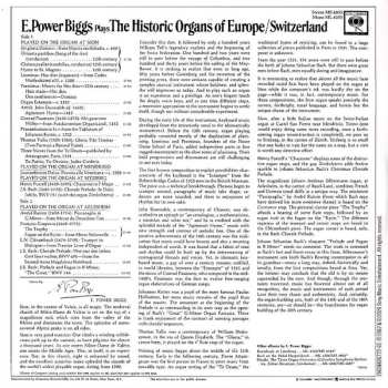 6CD/Set di cofanetti E. Power Biggs: Plays Historic Organs Of Europe