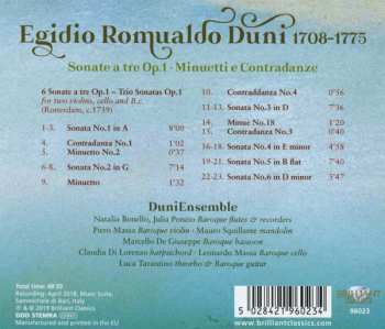 CD Egidio Romualdo Duni: Trio Sonatas Op. 1