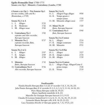 CD Egidio Romualdo Duni: Trio Sonatas Op. 1