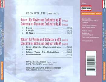 CD Rundfunk-Sinfonieorchester Berlin: Piano Concerto = Klavierkonzert - Violin Concerto = Violinkonzert