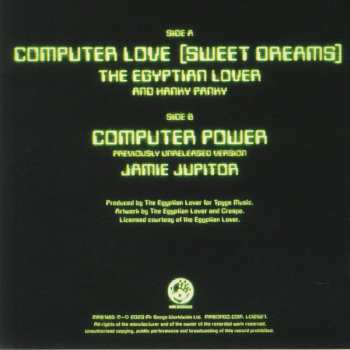 SP Egyptian Lover: Computer Love (Sweet Dreams) / Computer Power LTD