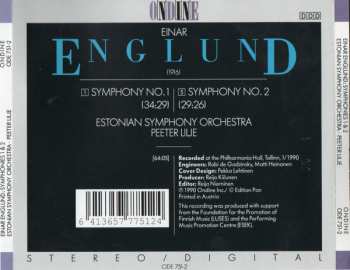 CD Estonian National Symphony Orchestra: Symphonies 1 & 2