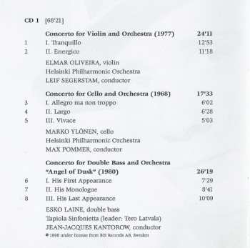 4CD/Set di cofanetti Einojuhani Rautavaara: 12 Concertos