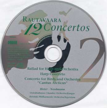 4CD/Set di cofanetti Einojuhani Rautavaara: 12 Concertos