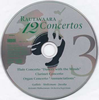 4CD/Set di cofanetti Einojuhani Rautavaara: 12 Concertos