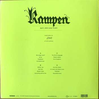 2LP Einstürzende Neubauten: Rampen - APM: Alien Pop Music CLR | LTD | NUM