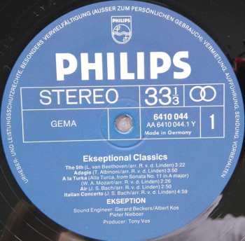 LP Ekseption: Ekseptional Classics (The Best Of Ekseption)