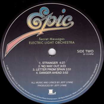 2LP Electric Light Orchestra: Secret Messages