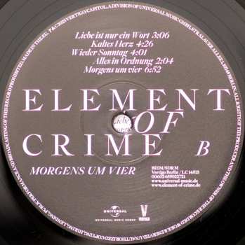 LP Element Of Crime: Morgens Um Vier