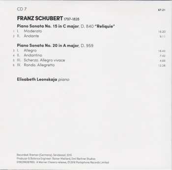8CD/Set di cofanetti Franz Schubert: The Complete Piano Sonatas