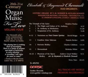 CD Raymond Chenault: 20th-21st Century Organ Music For Two - Volume 4 