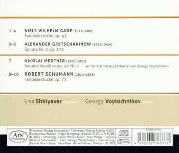 CD Elizaveta Shklyaver: …Nicht Nur Fantasiestücke – Kammermusik Für Klarinette Und Klavier