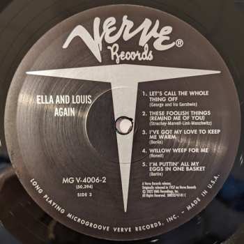 2LP Louis Armstrong: Ella And Louis Again