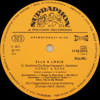LP Louis Armstrong: Porgy & Bess