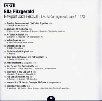 2CD Ella Fitzgerald: La Voix Du Swing - Newport Jazz Festival Live At Carnegie Hall,  July 5, 1973
