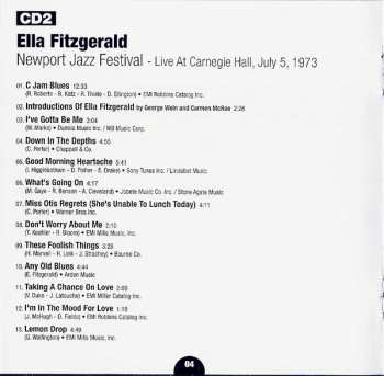 2CD Ella Fitzgerald: La Voix Du Swing - Newport Jazz Festival Live At Carnegie Hall,  July 5, 1973