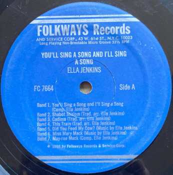 LP Ella Jenkins: You'll Sing A Song And I'll Sing A Song