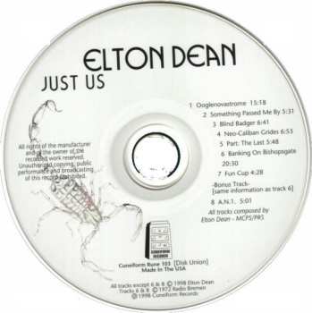 CD Elton Dean: Just Us