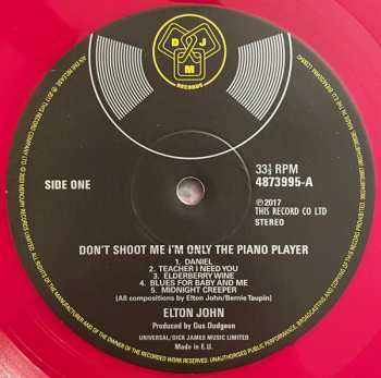 2LP Elton John: Don't Shoot Me, I'm Only The Piano Player LTD | CLR