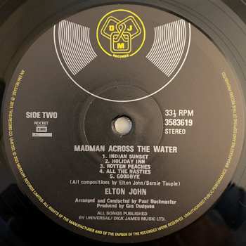 4LP/Set di cofanetti Elton John: Madman Across The Water  LTD